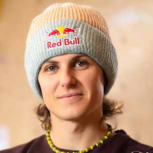 Domen Skofic of Slovenia poses for a portrait during the Red Bull Climbing Performance camp in Vrbnje, Slovenia on April 8, 2025.