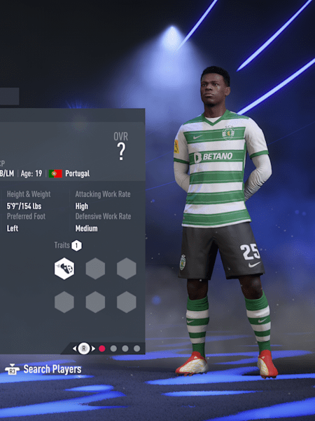 Le joueur portugais Nuno Mendes est l'un des meilleurs jeunes défenseurs du mode Carrière de FIFA 22.