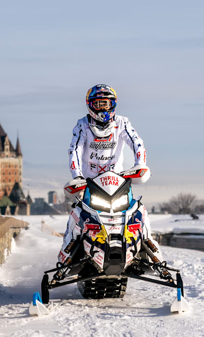 Levi LaVallee at Red Bull Full Circle in Quebec City, Canada, on January 25, 2022.