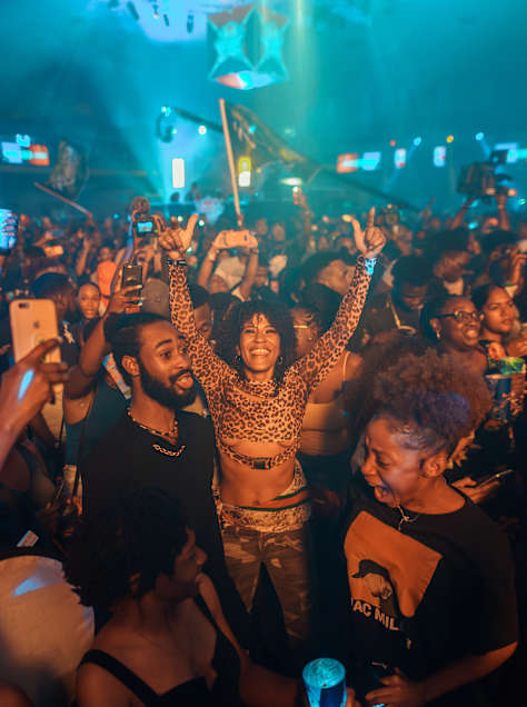 Spectators at Red Bull Culture Clash 2019 in the National Arena in Kingston, Jamaica