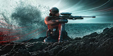 Rainbow Six Siege operator Kali, reaching out to touch someone