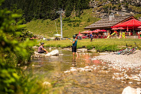 Pause fraicheur aux Lindarets