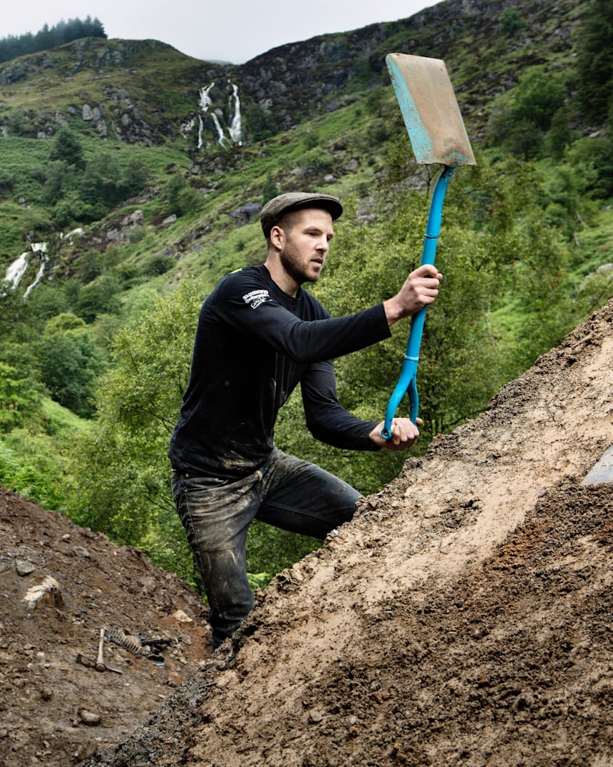 mountain bike trail building