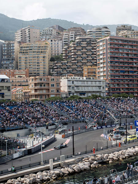 Mitch Evans (NZL), Jaguar Racing, Spark-Jaguar, Jaguar I-Type 1, on track during the Monaco ePrix, fifth round of the 2016/17 FIA Formula E Series on May 13, 2017 in Monte Carlo, Monaco.