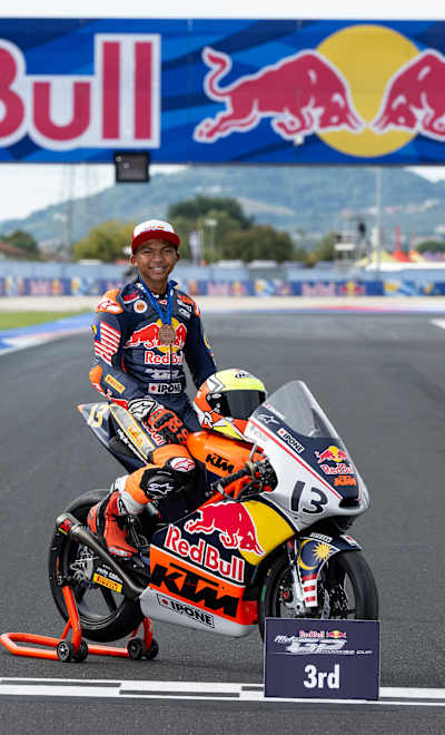 Hakim Danish took 3rd in the 2025 Red Bull Rookies Cup 