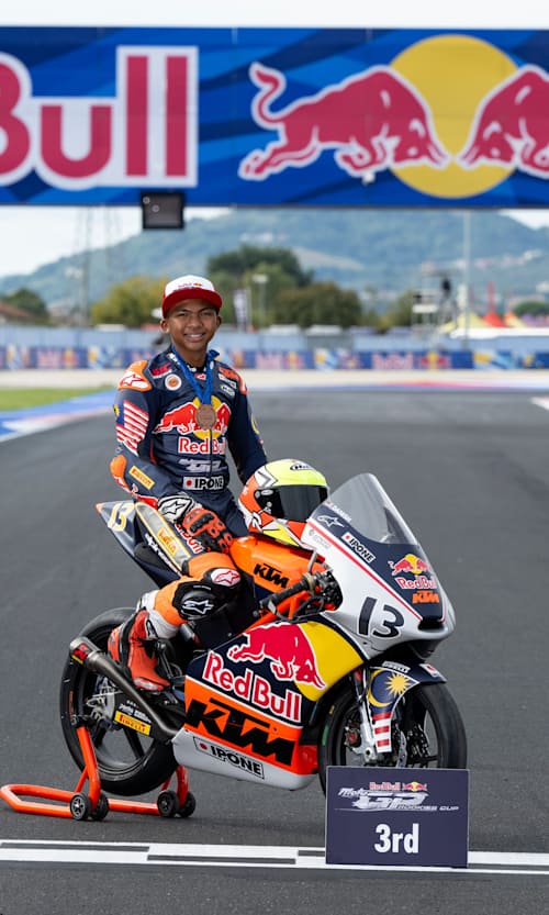Hakim Danish took 3rd in the 2025 Red Bull Rookies Cup 