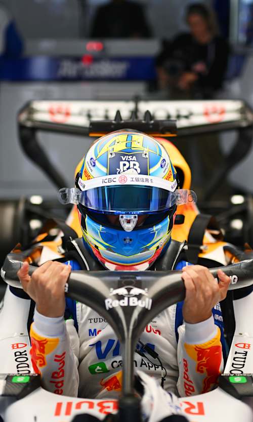 Arvid Lindblad prepares to drive during qualifying ahead of the F1 Grand Prix of China at Shanghai International Circuit in March 2026 in. (Photo by ) 
