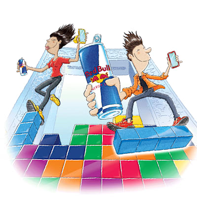 Red Bull Tetris KV with Can - static 