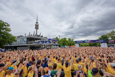 Participants seen during the Wings for Life World Run Flagship Run in Munich, Germany on May 5, 2024.