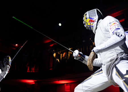 Miles Chamley-Watson & Alex Choupenitch im Duell bei Red Bull En Garde.