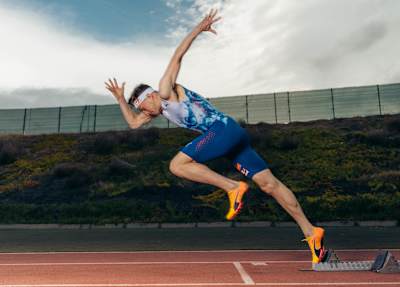 Karsten Warholm during a training session in Tenerife in 2024