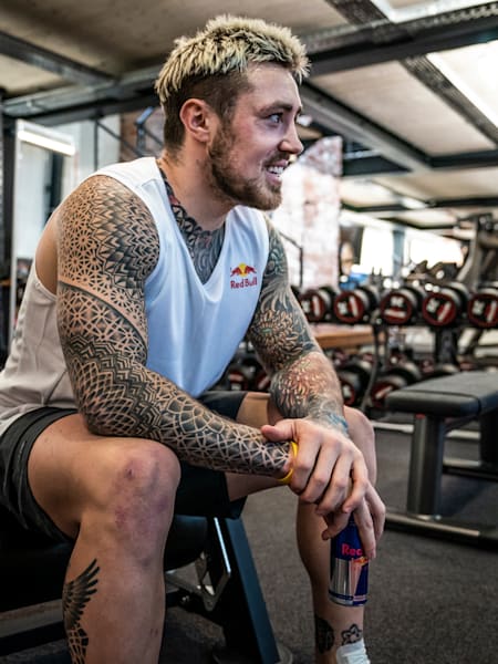 Jack uses Red Bull pre-match and before his bigger training sessions