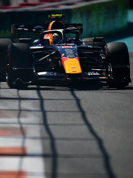 Isack Hadjar driving for Oracle Red Bull Racing prior to qualifying ahead of the F1 Grand Prix of Miami in May 2026.
