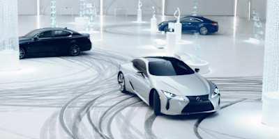 Rhys Millen Drifts Around Baccarat Crystal in a Lexus