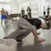 Mikel, de The Flying Steps, durant un workshop