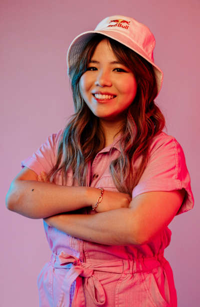 Tiffae poses for a portrait at the Red Bull Headquaters in Santa Monica, California, on May 31, 2023.