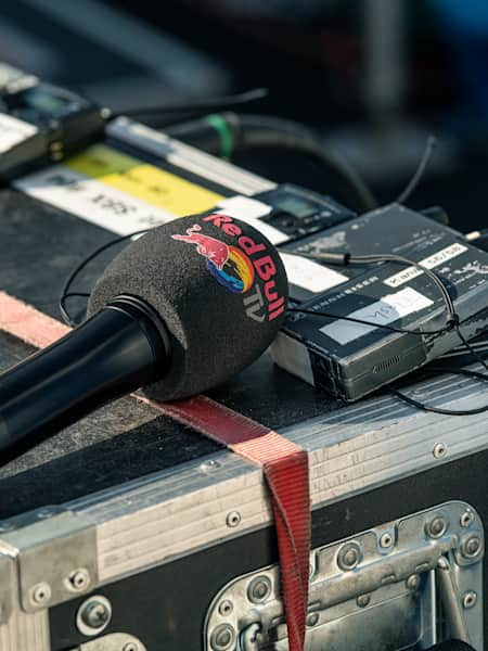 An image of a Red Bull TV microphone.