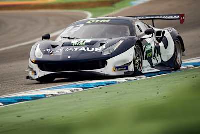 Alex Albon will race the stunning Ferrari 488 GT3 in AlphaTauri colours at Monza with Nick Cassidy featuring in later races.