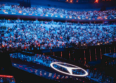 A general view of atmosphere at League of Legends Worlds 2025 Finals on November 08, 2025 in Chengdu, China