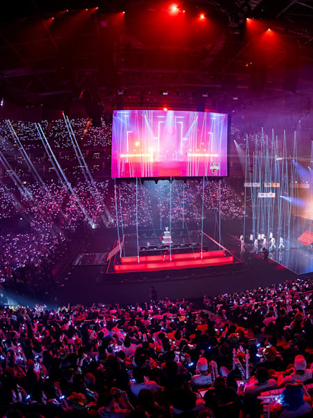 Vue d'ensemble de l'O2 arena de Londres.