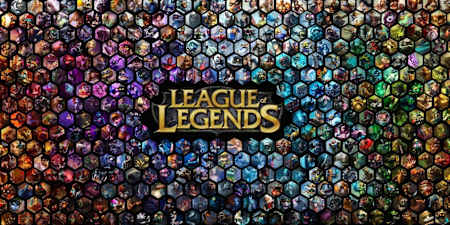 Les champions de League of Legends entourent le logo du jeu, illustrant la diversité des personnages disponibles et le choix auquel font face les joueurs.
