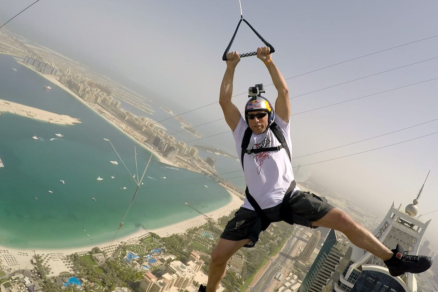 Base Jumping From The World S Highest Zipline In Dubai