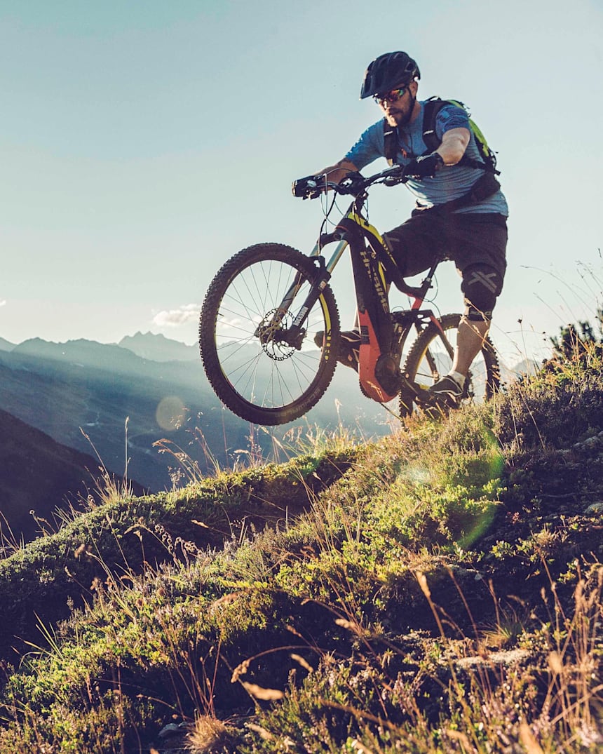 child carrying bike