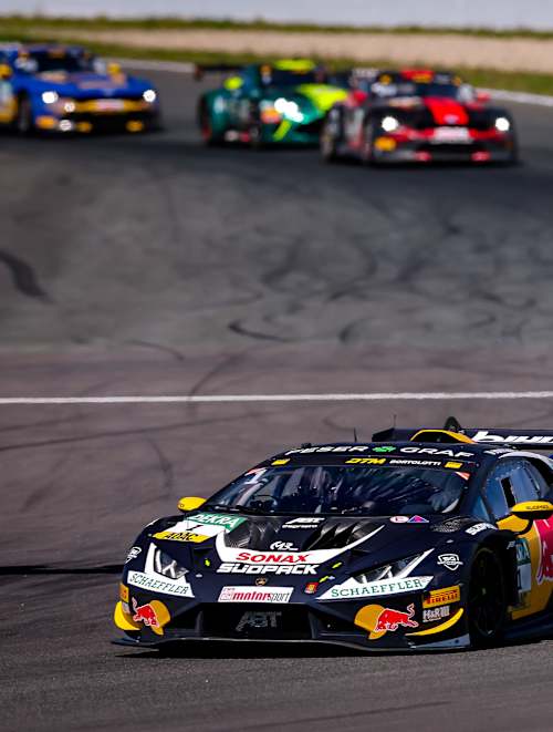 Mirko Bortolotto competes during DTM 2025 Stop 1 in Oschersleben, Germany on April 24, 2025.