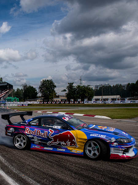 Conor Shanahan (IRL) in action during Drift Masters in Riga, Latvia on August 14, 2020