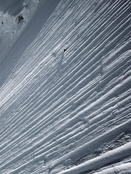 Jérémie Heitz performs in the Pennine Alps