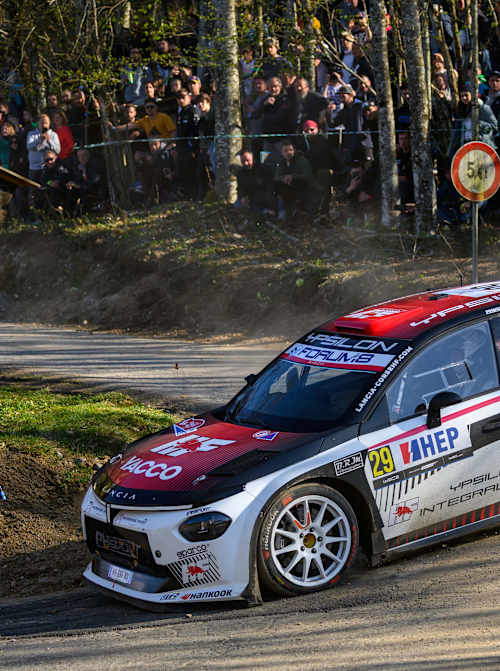 Yohan Rossel claimed an historic maiden WRC2 victory for Lancia