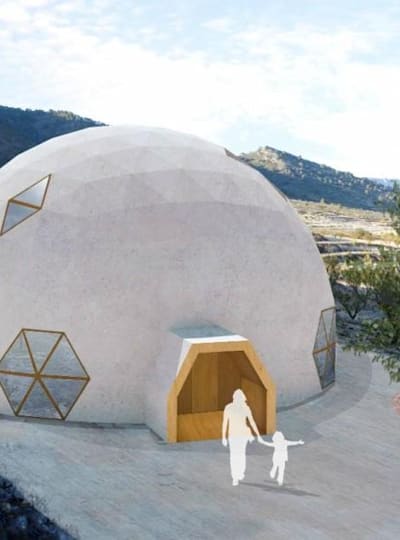 La casa del futuro tiene forma de cúpula geodésica