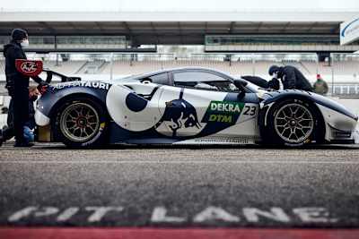The Ferrari 488 GT3 Evo AlphaTauri is primed and ready for action in the revamped DTM series.