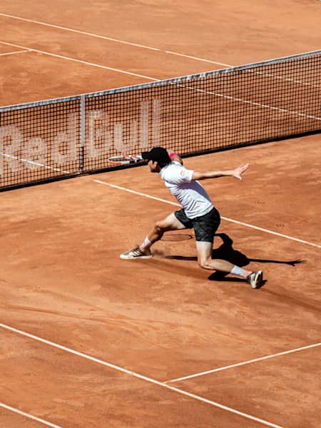 Dominic Thiem on a clay court