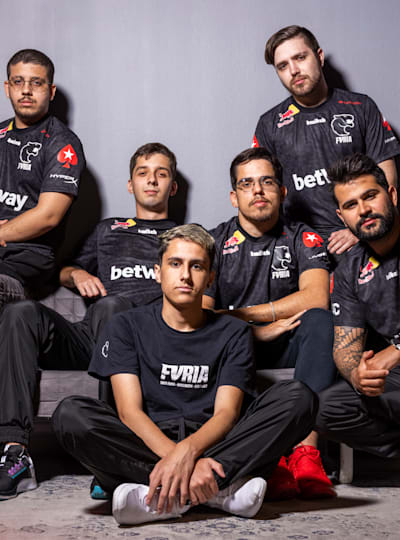 Team FURIA at Red Bull Gaming Sphere in Stockholm, Sweden on October 18, 2021.