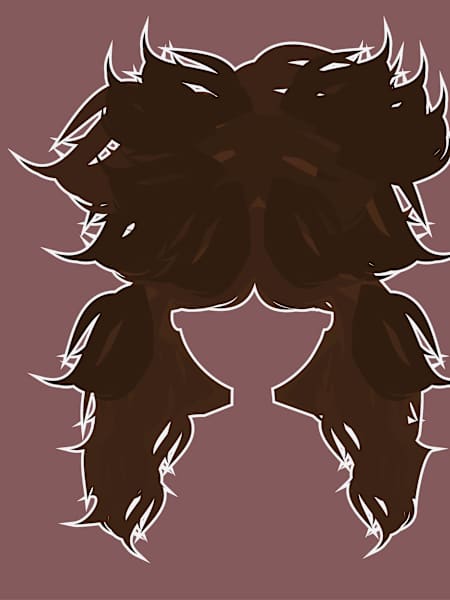 An illustration of a strange hairstyle made famous by Liverpool post-punk pop group A Flock of Seagulls and an illustration of big, backcombed hair favoured by '80s hair metal groups.