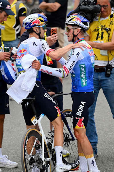 Jai Hindley and Remco Evenepoel