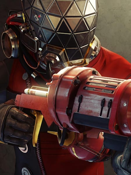 A screenshot showing one of the futuristic weapons on offer in Prey