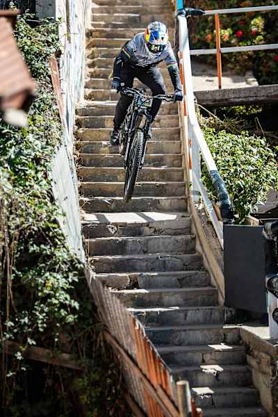 Tomas Slavik performs during Red Bull Valparaiso Cerro Abajo in Valparaiso, Chile on March 3, 2024.