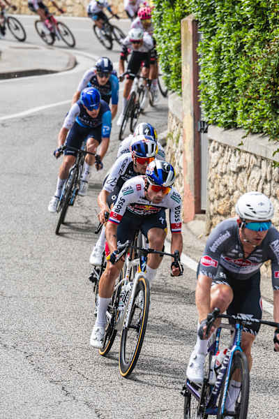 In May 2025, Primož Roglič of Red Bull Bora Hansgrohe navigates Barbarano Vicentino during a decisive Giro d’Italia stage, showcasing endurance and precision cycling