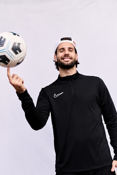 Dominik Szoboszlai playing with a football – he has become the number one Hungarian footballer.