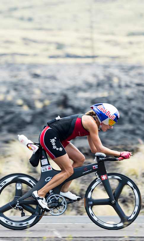 Natascha Badmann trains for the Ironman World Championship in Kailua-Kona Hawaii, USA on October 1, 2016 