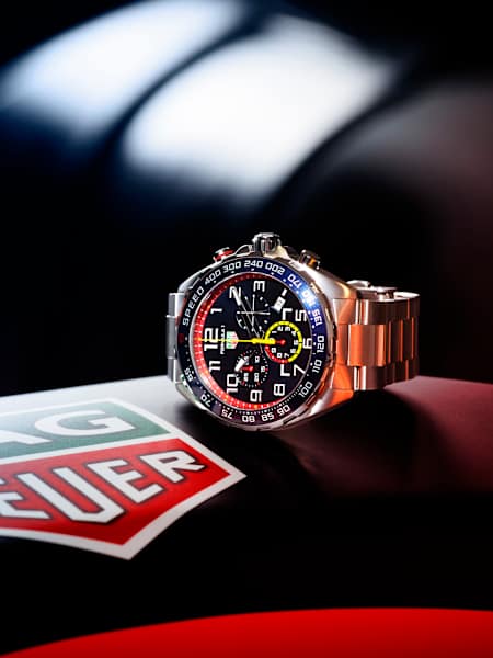 The Special Edition TAG Heuer Timepiece With A Stainless-Steel Bracelet