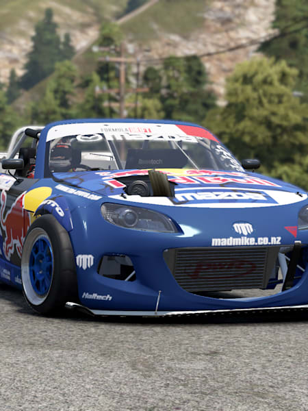 A screenshot of Mazda MX-5 Radbul from Project CARS 2 video game.
