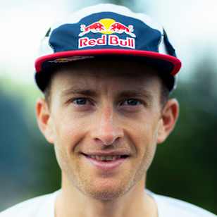 Remi Bonnet poses for a portrait in Jaun, Switzerland on July 11, 2024.