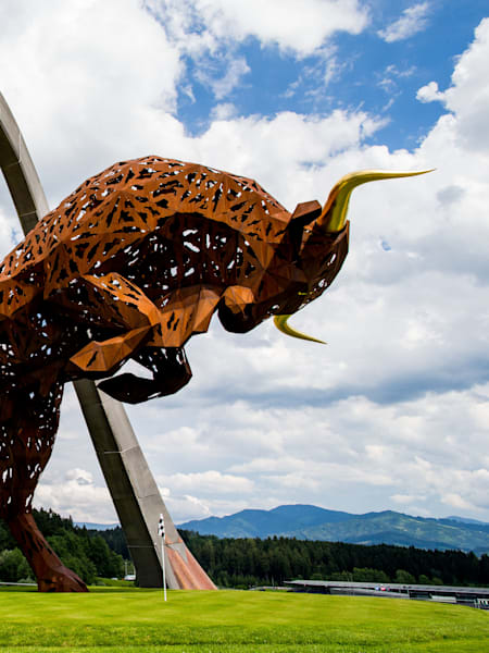 The Red Bull Ring Bull Sculpture