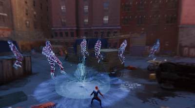 A screenshot of the Spider-Man PS4 Suspension Matrix gadget.