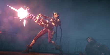 League of Legends character Jinx as seen in Arcane.    