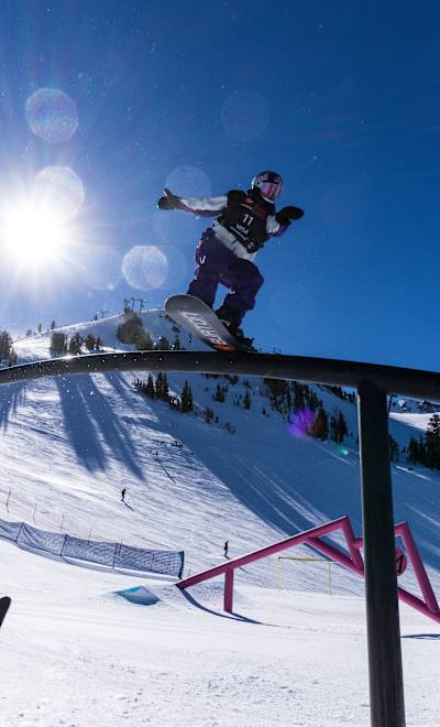 Mark McMorris competes in Men’s Snowboard Slopestyle during the Toyota US Grand Prix at Mammoth Mountain, California, USA on January 6, 2022. 