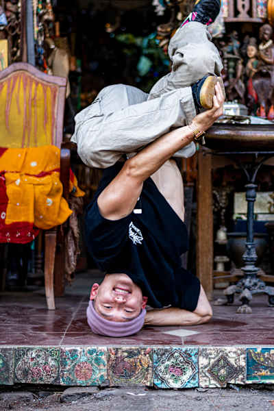 Phil Wizard from Canada poses for a portrait at Chor Bazaar ahead of Red Bull BC One Camp & World Final in Mumbai, India, on November 5, 2019.